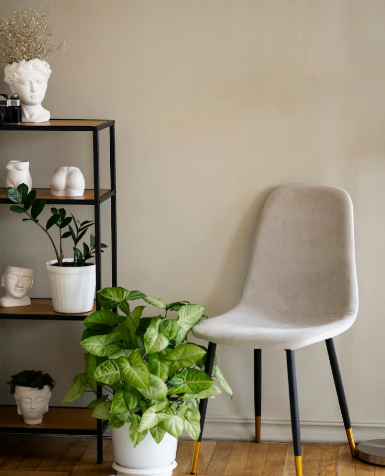 Chair with Artificial decoration